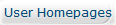 User Homepages